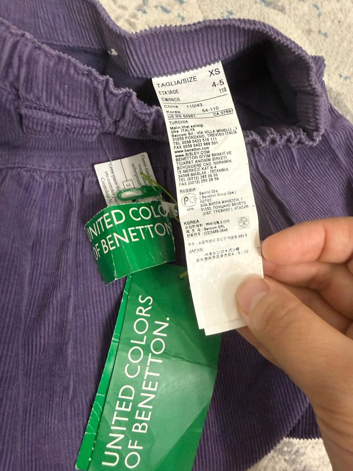 Юбка Benetton вельветовая