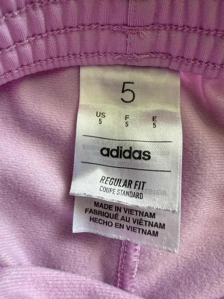 Штаны на девочку adidas нежно розового цвета