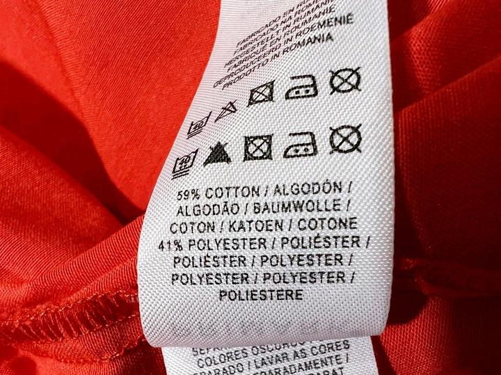 Блуза M 46 размер блузка коралловая рубашка рукав 3/4