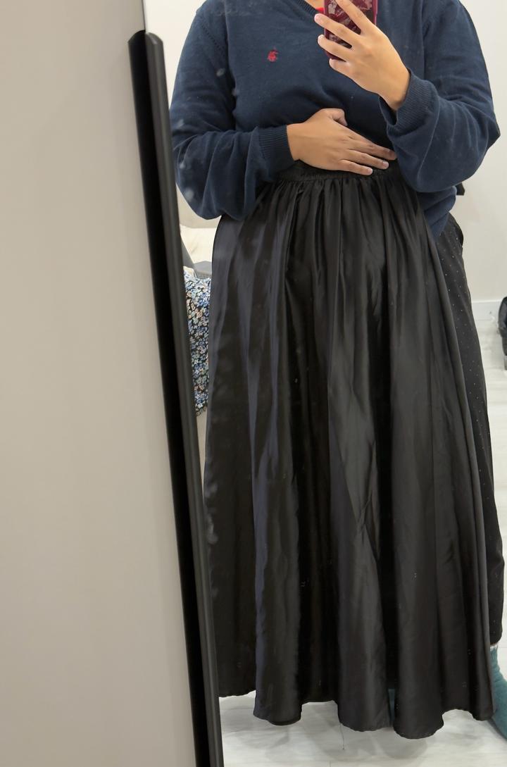 Юбка атласная