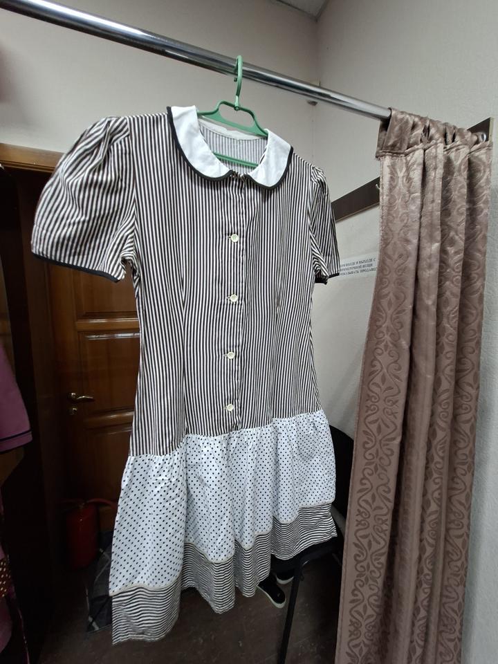 Платье полосатое винтаж