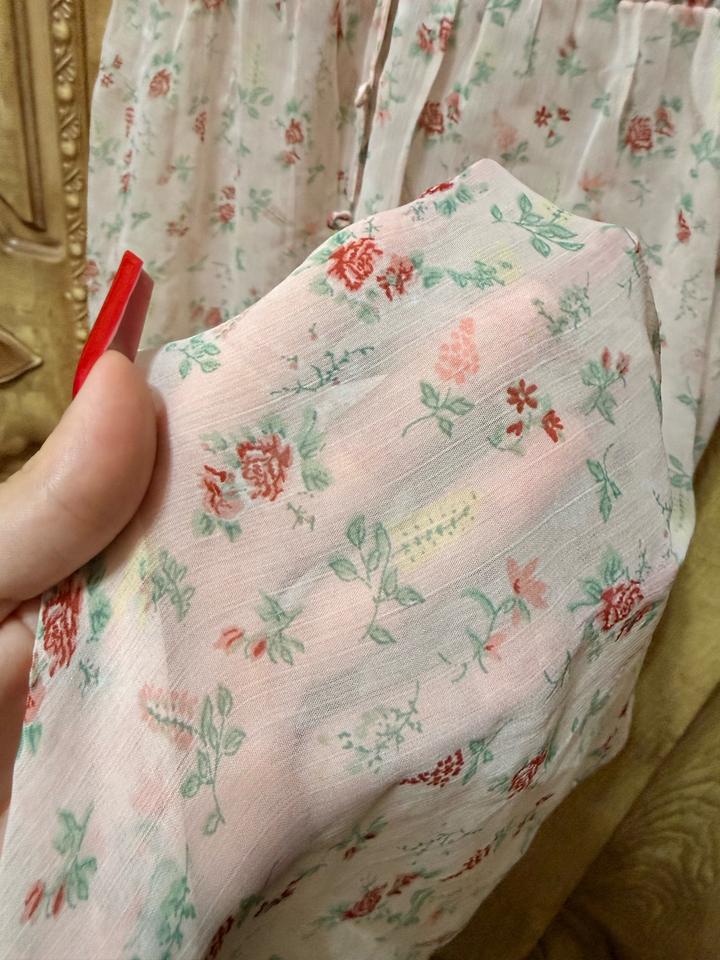 Нежная прозрачная накидка H&M в цветочный принт 🌸