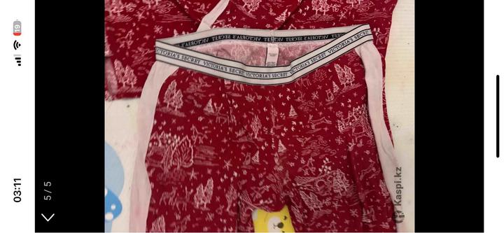 Пижама в рубчик Victoria’s Secret