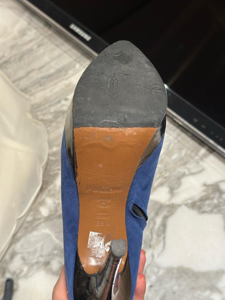 Винтажные Pollini ботинки на высоком каблуке