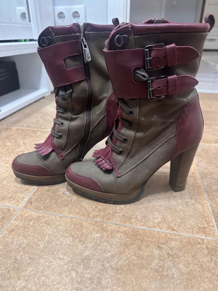 Ботильоны кожаные итальянские