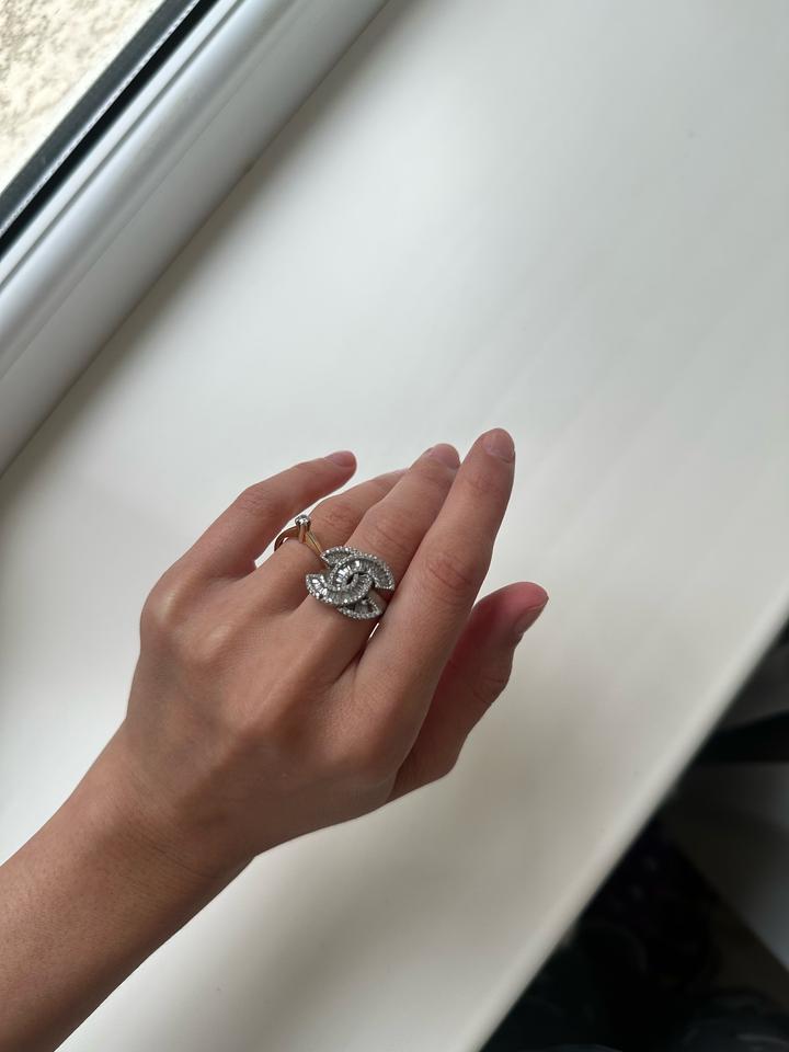 Серебро кольцо Chanel