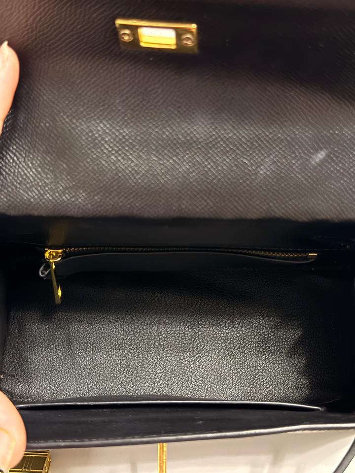 Чёрная сумка Hermes Kelly