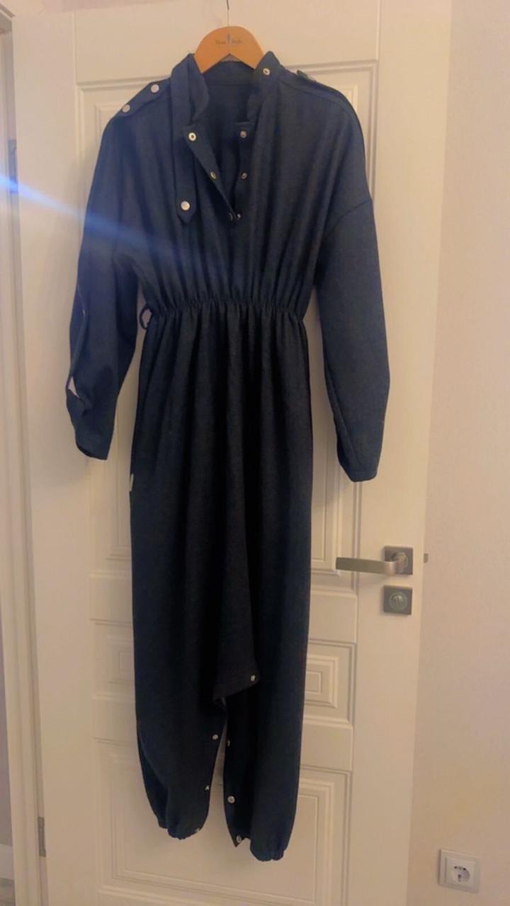 Черный мусульманский комбинезон Aqqu Aman