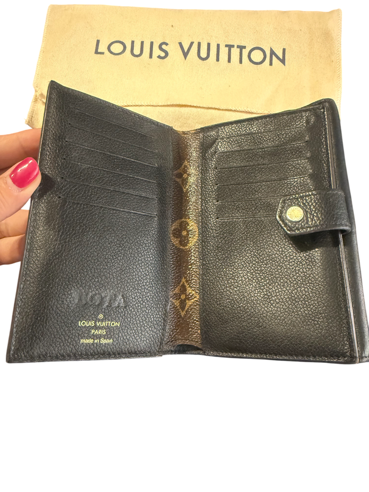 Кошелек Louis Vuitton оригинал с черной кожей