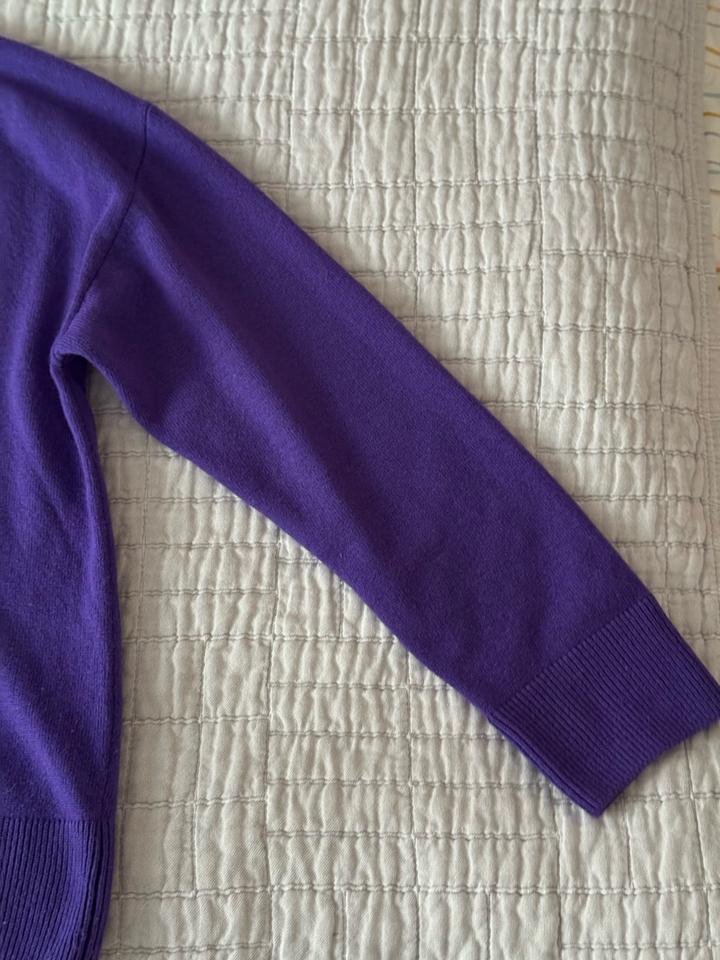 Фиолетовый свитер поло Massimo Dutti