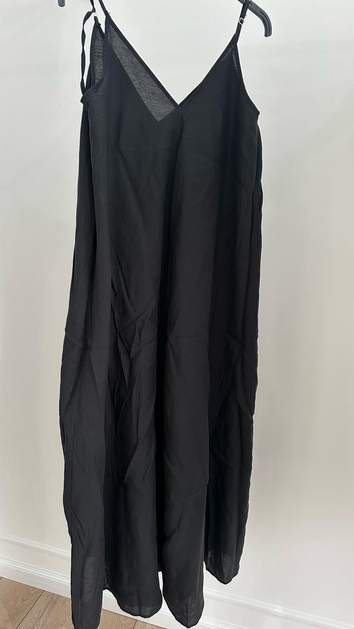 Черное платье Zara в пол