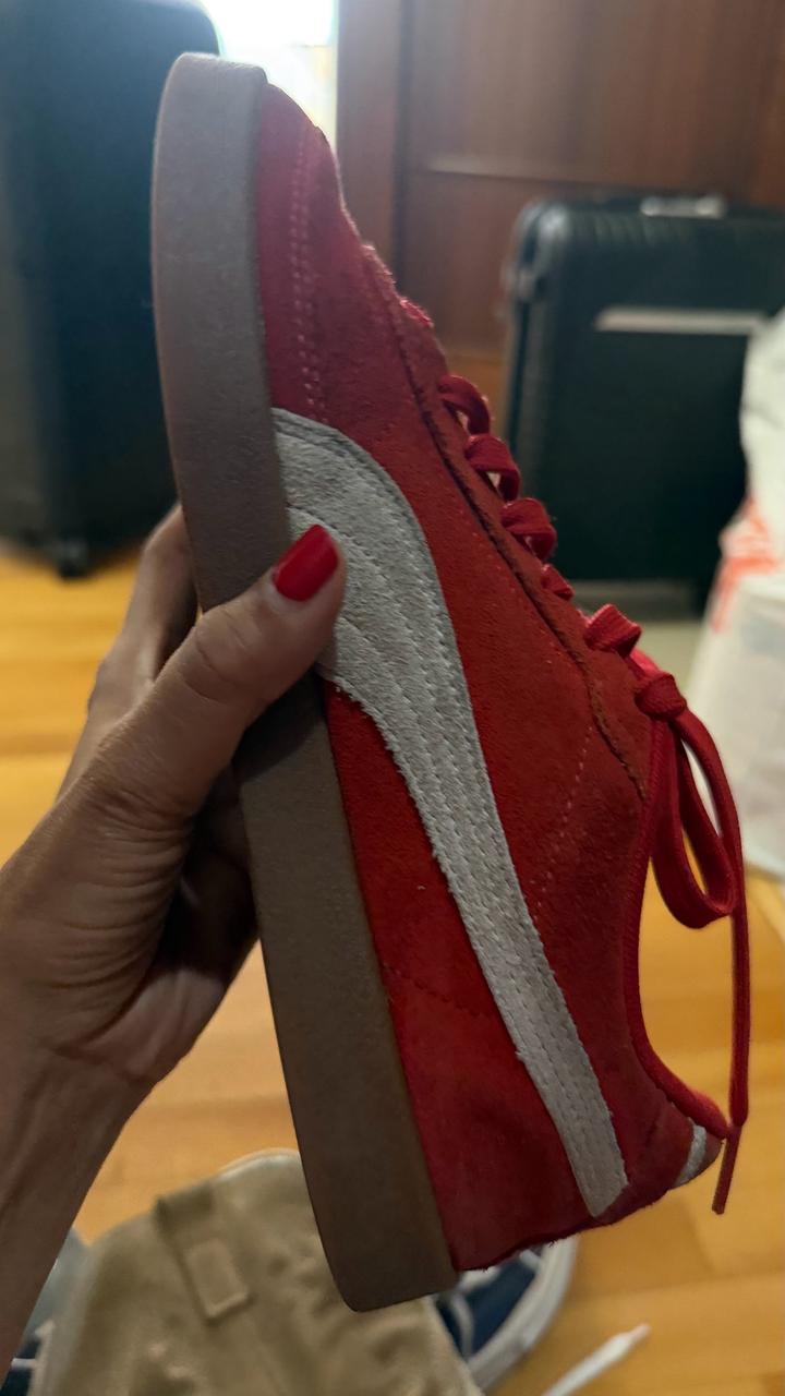 Puma красные кеды 39