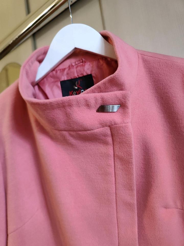 Персиковое пальто Keyina в стиле Жаклин Кеннеди