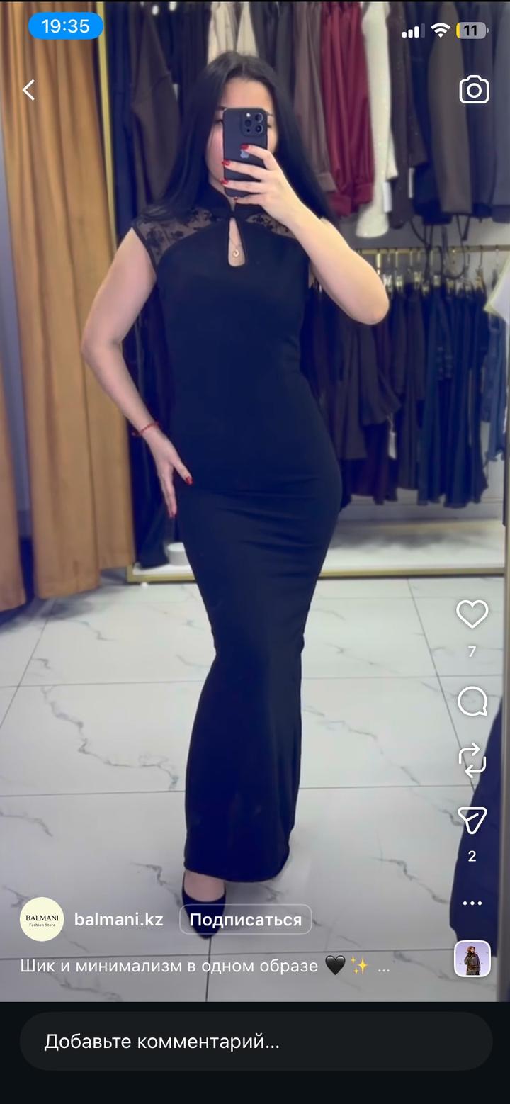 черное платье в японском стиле