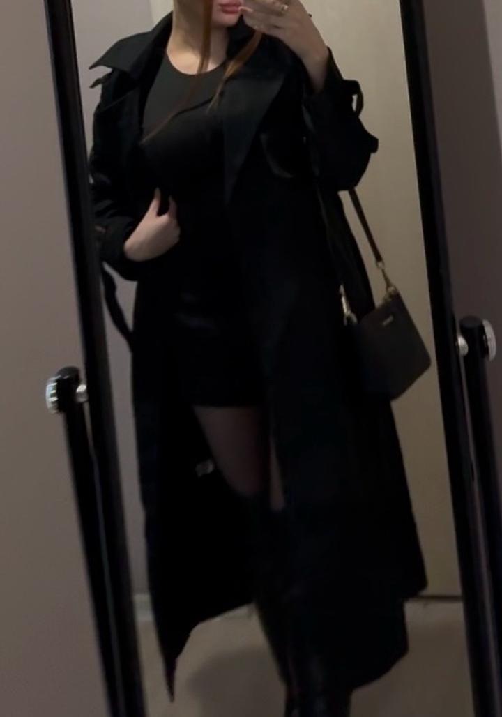 Новый черный тренч