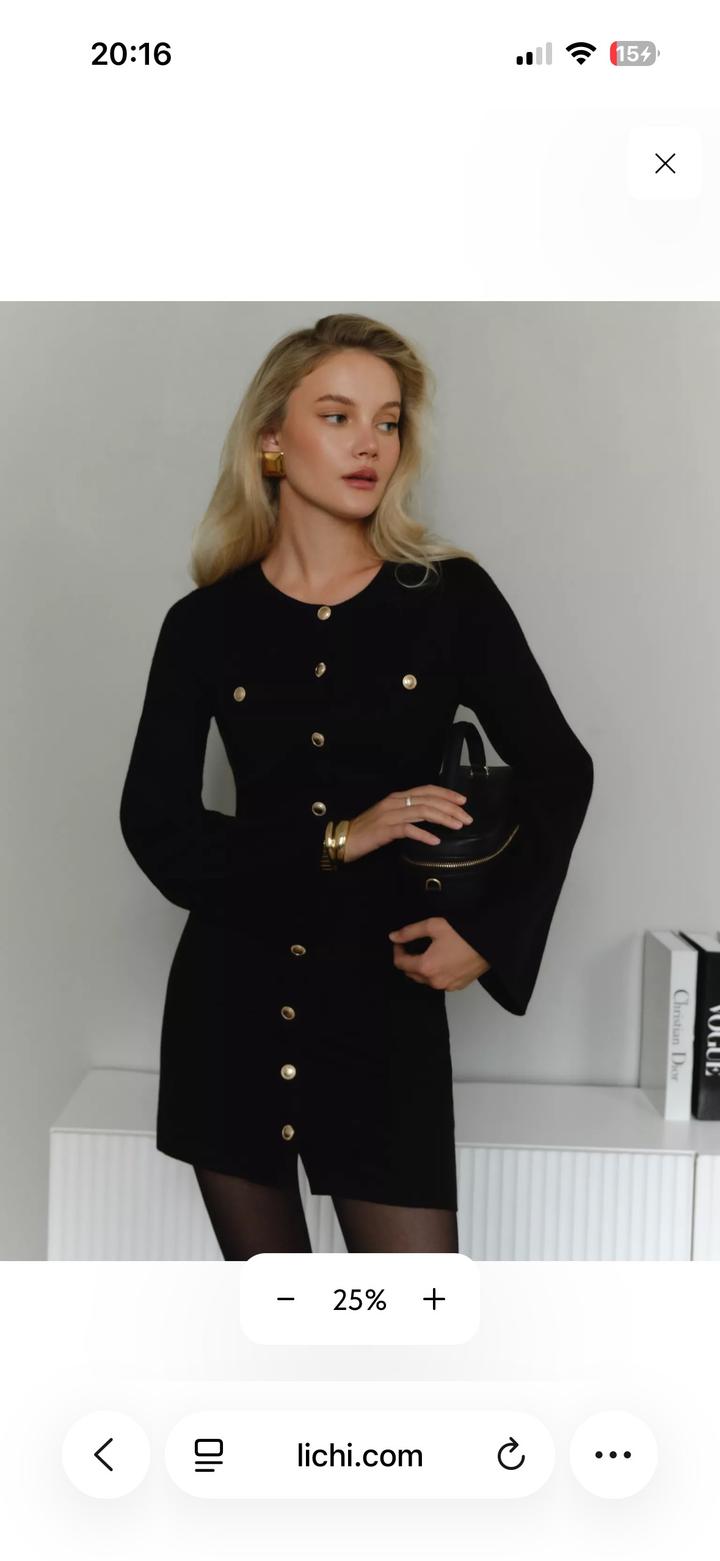 Черное платье Lichi