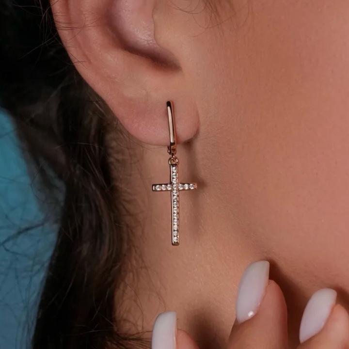 Серьги кресты