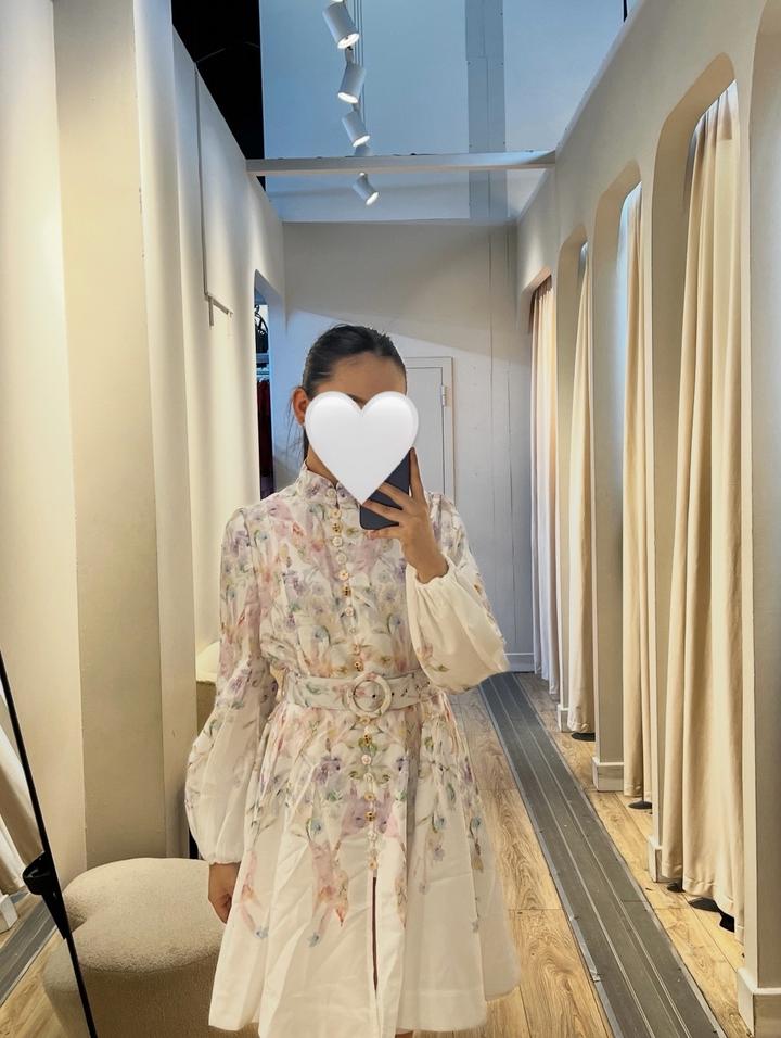 Платье с принтом под Zimmermann