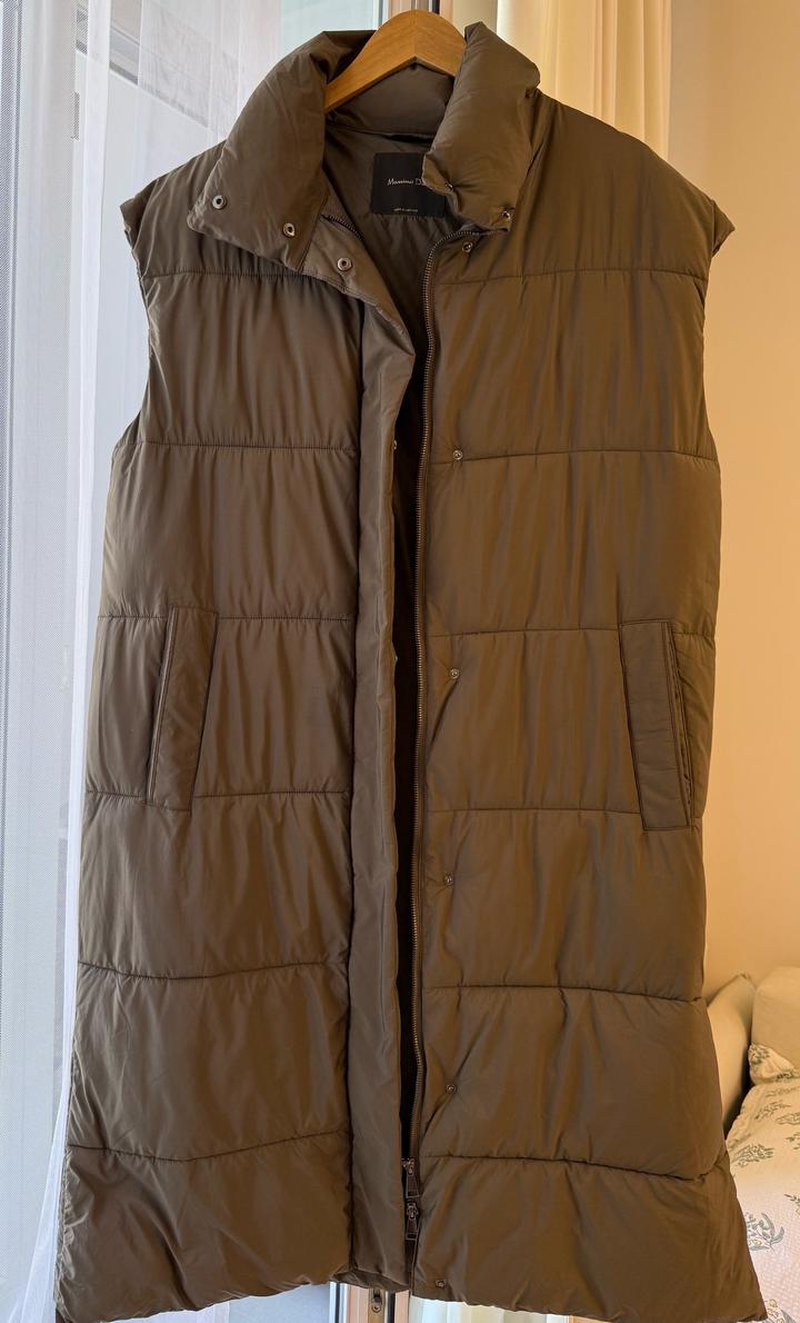 Длинный жилет Massimo Dutti / безрукавка