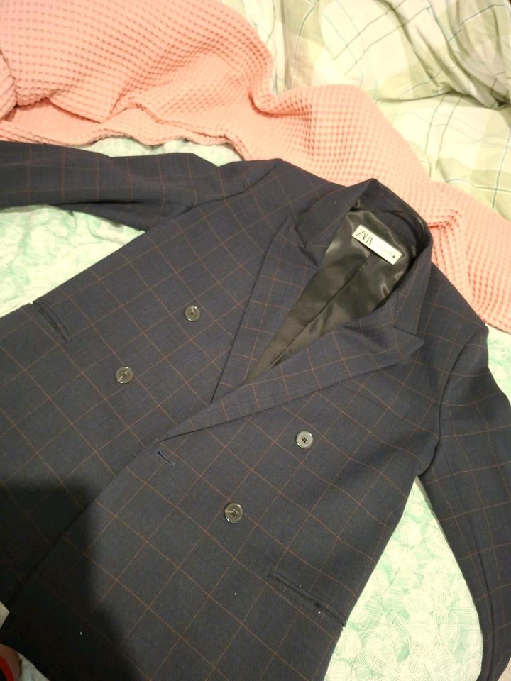 Пиджак темносиний ZARA