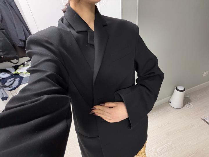 Черный пиджак Papermoon