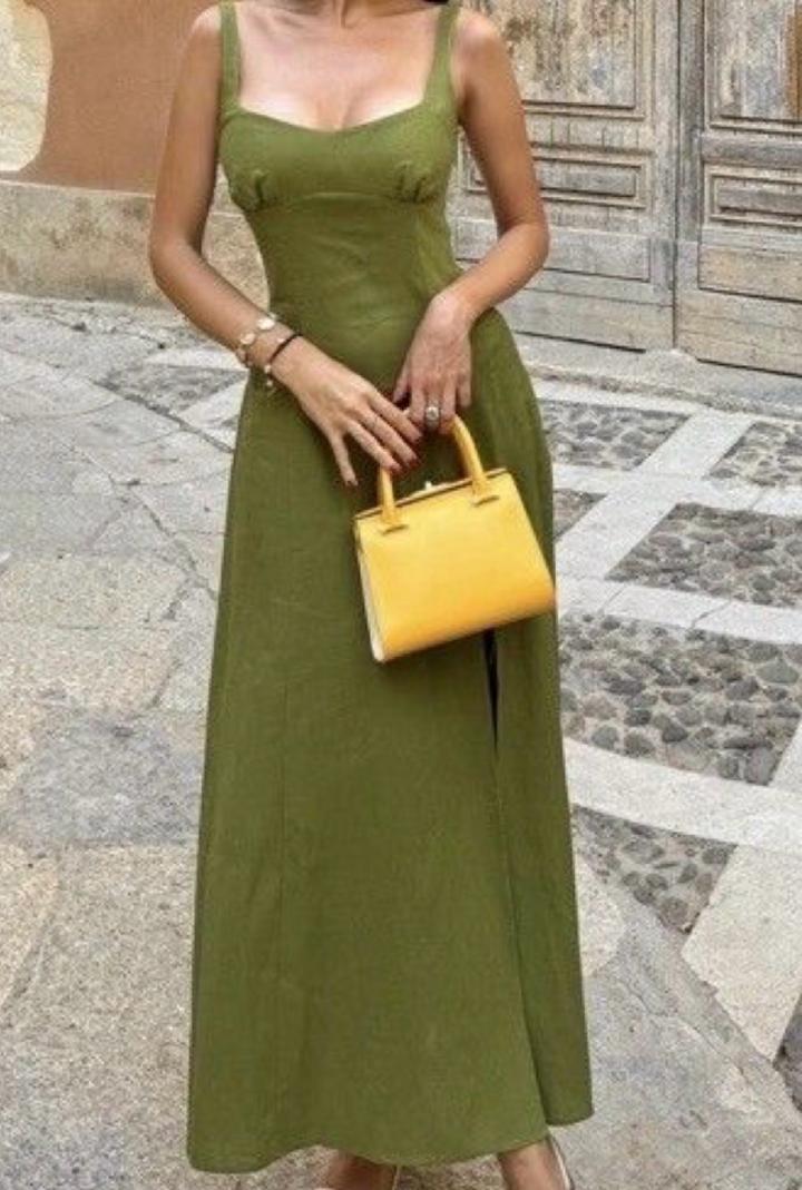 ZARA зеленое платье XS