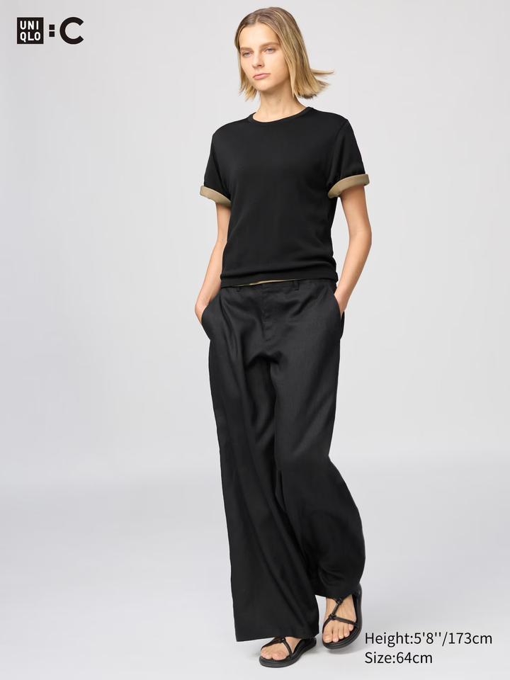Льняные брюки Uniqlo
