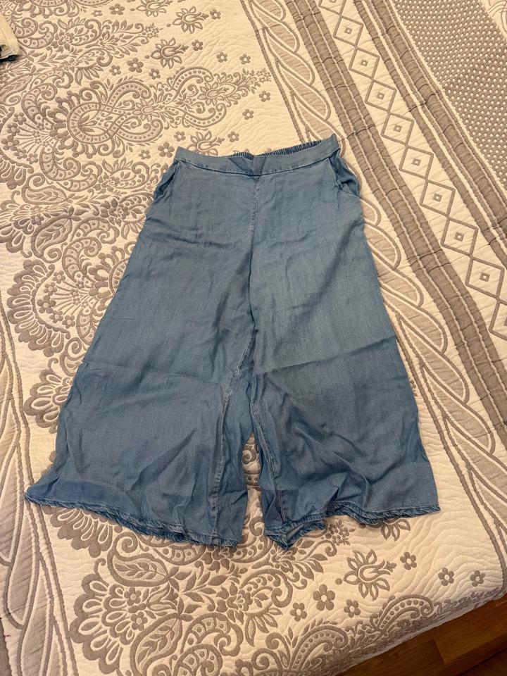 Легкие кюлоты из тонкой джинсы