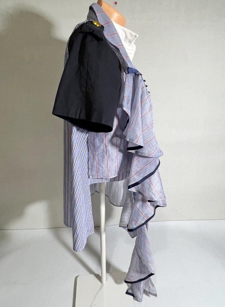 Рубашка топ блуза Sacai M/L 46-48 размер в полоску