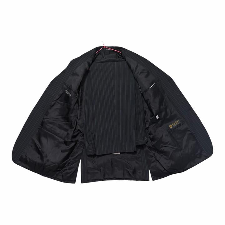 Костюм в полоску Yves Saint Laurent x Loro Piana Super 120