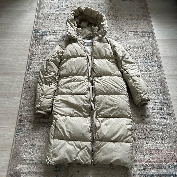 Бежевый пуховик DeFacto