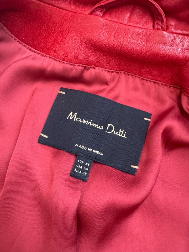 Куртка кожаная Massimo Dutti XS