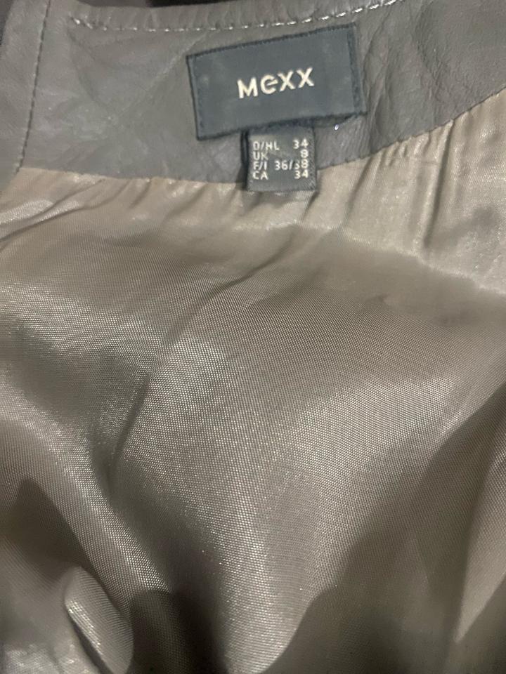 Платье кожаное Мехх