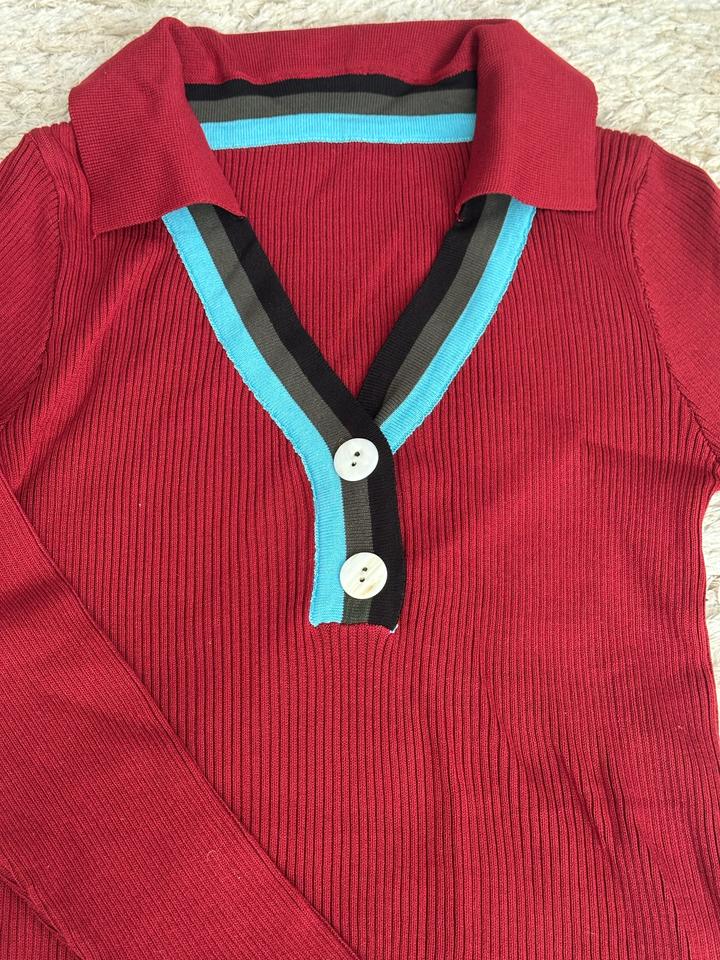 Поло бордовое