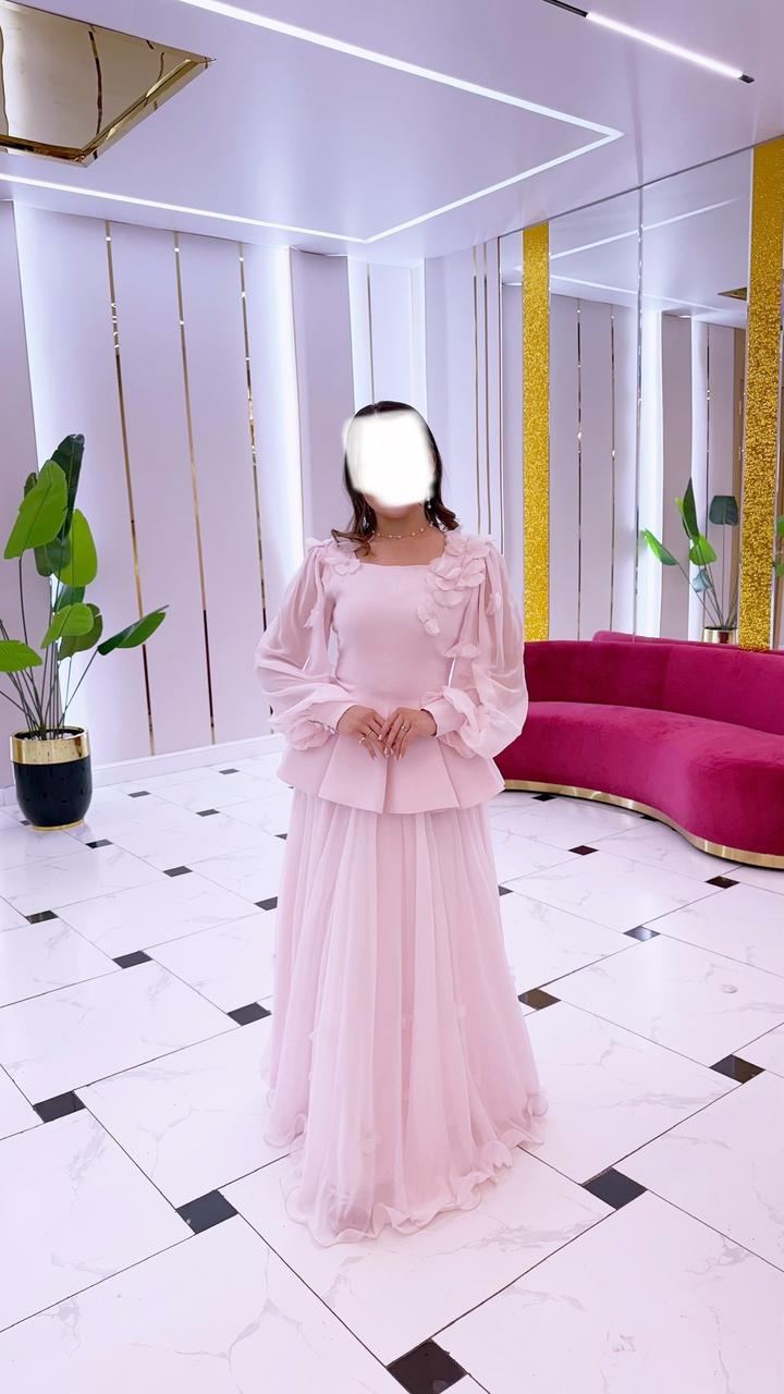 Нежно розовая двойка