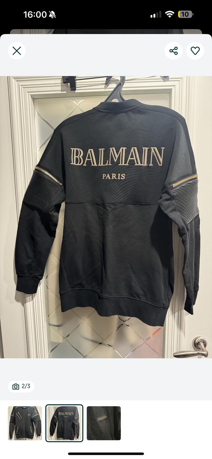 Кофта черная balmain