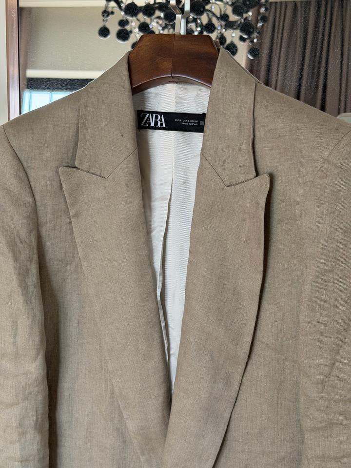 Zara пиджак, лен