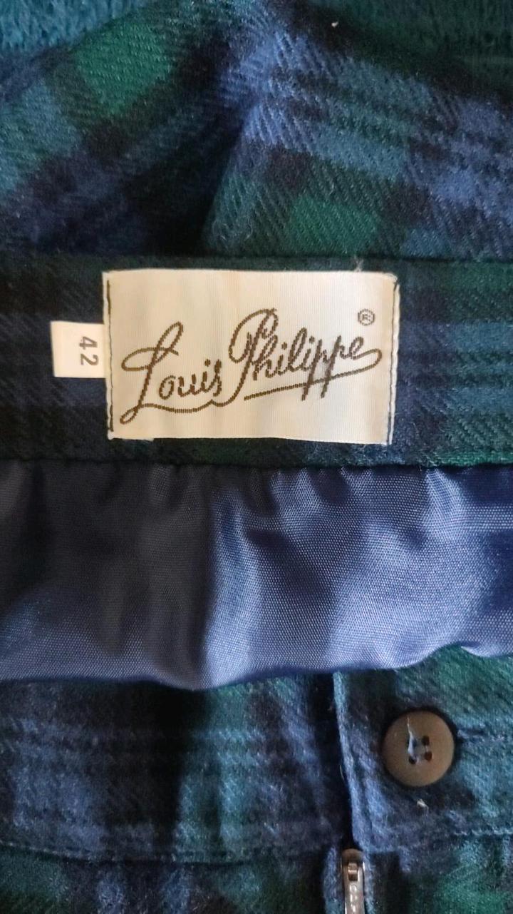 Шерстяная юбка в клетку