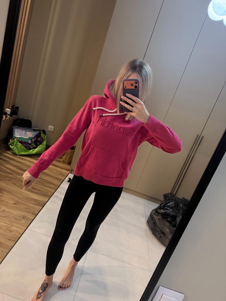 Худи розовое Superdry