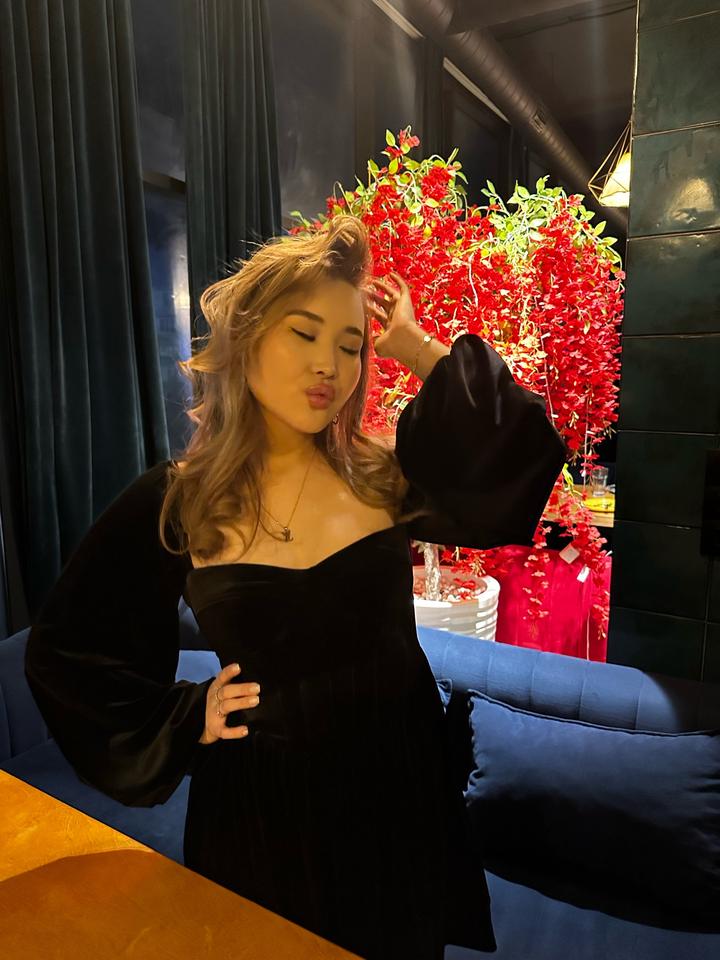 Черное короткое платье на корсете Lichi brand