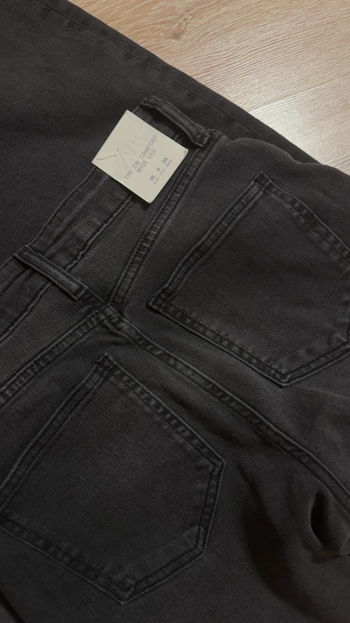 темно серые джинсы zara