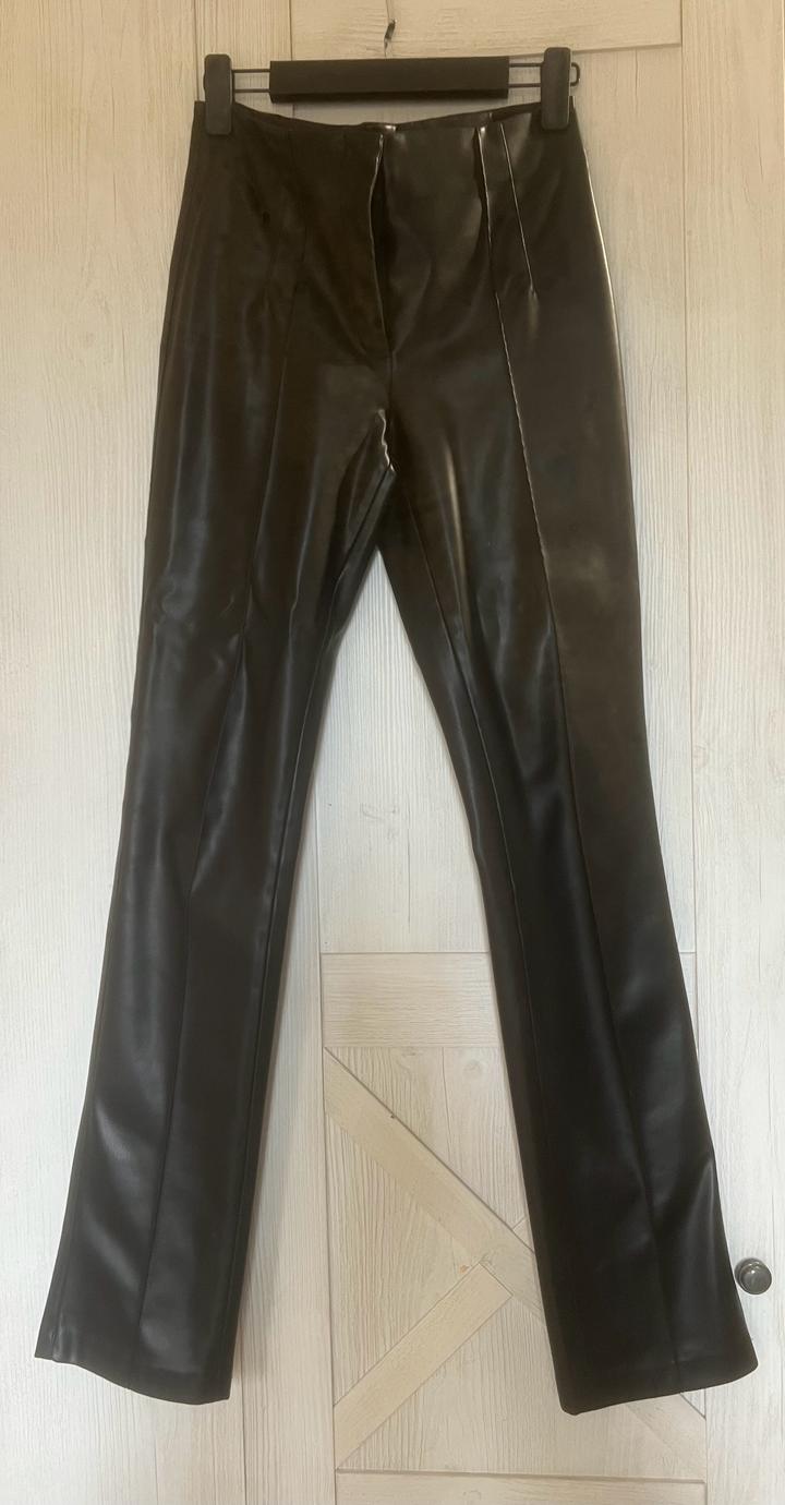 MANGO брюки из эко-кожи