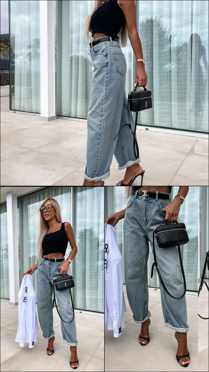 Джинсы труба