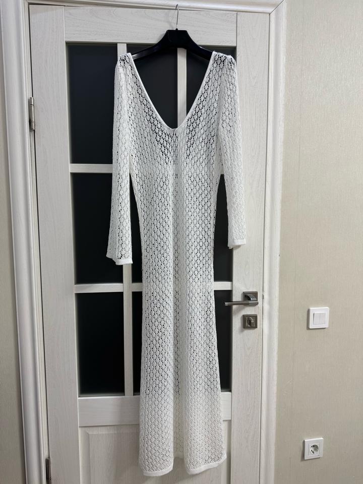 Пляжная вязаная туника