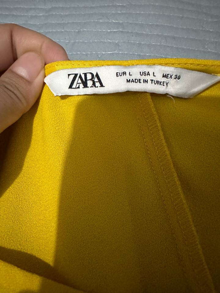 Желтое платье Zara