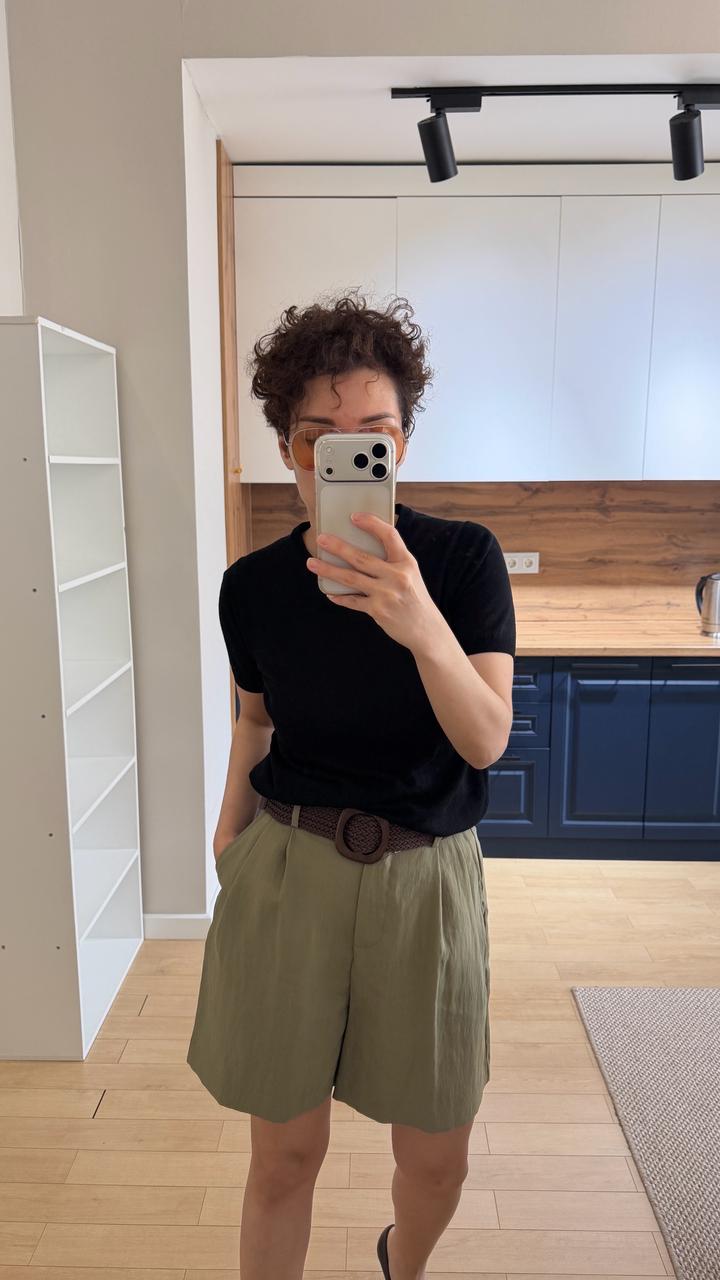Шорты Zara с ремнем