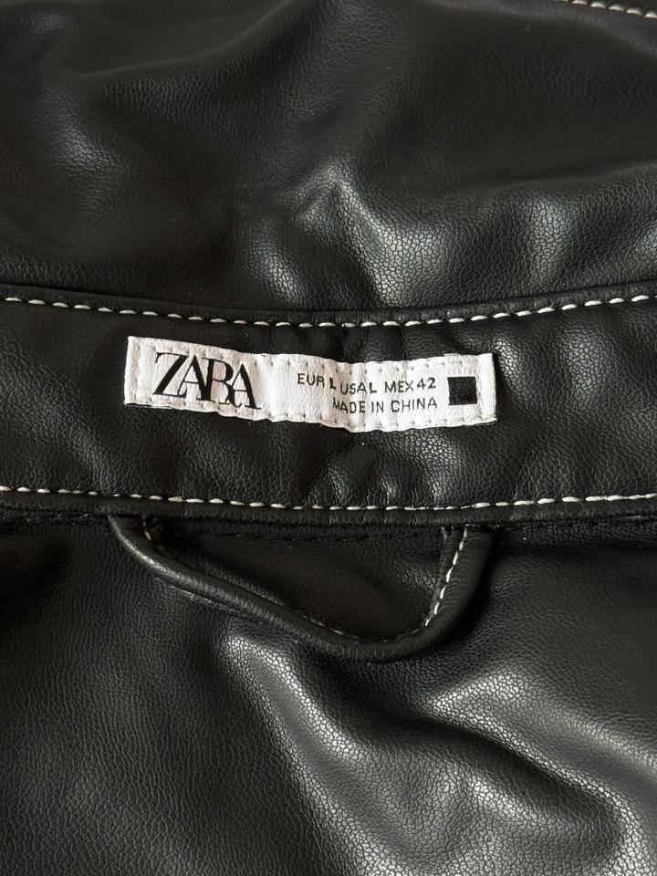 Рубашка из искусственной кожи Zara