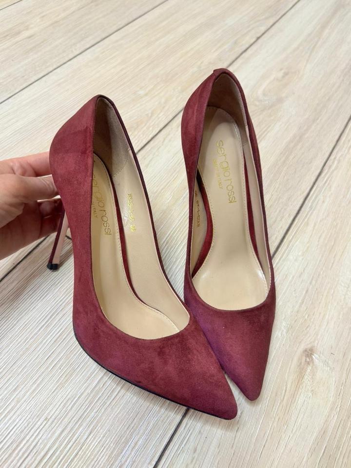 Туфли натуральная замша Sergio Rossi