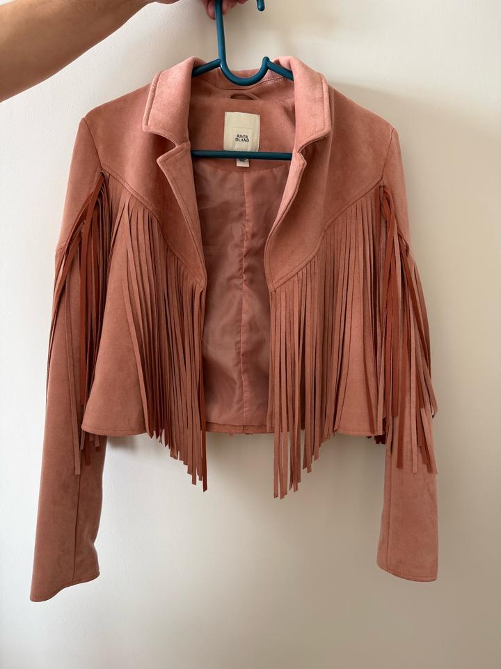 Куртка river island с бахромой