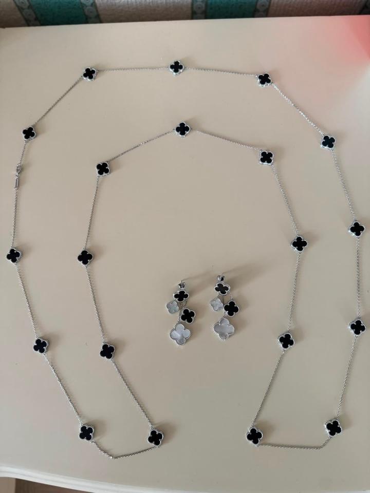 Набор комплект серебро Van Cleef silver 925